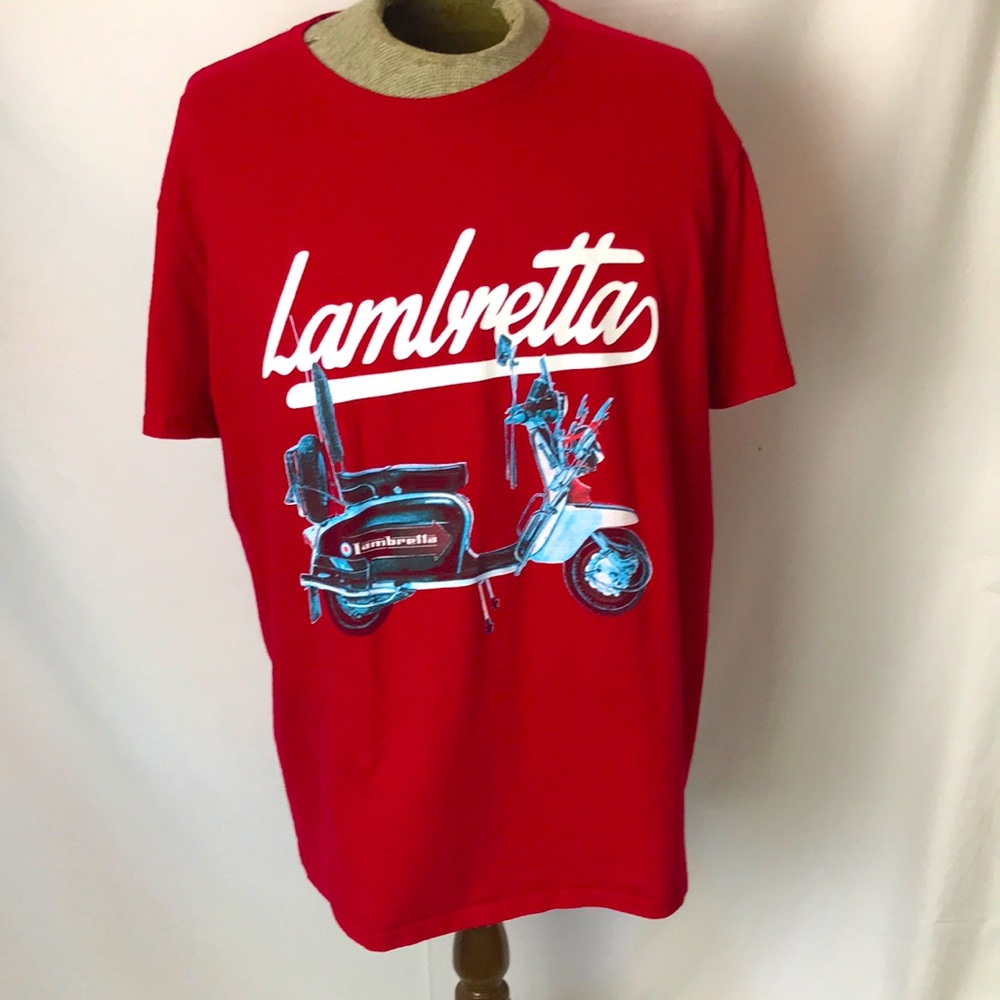 Lambretta scooter design men’s XL cotton t-shirt Sz XL